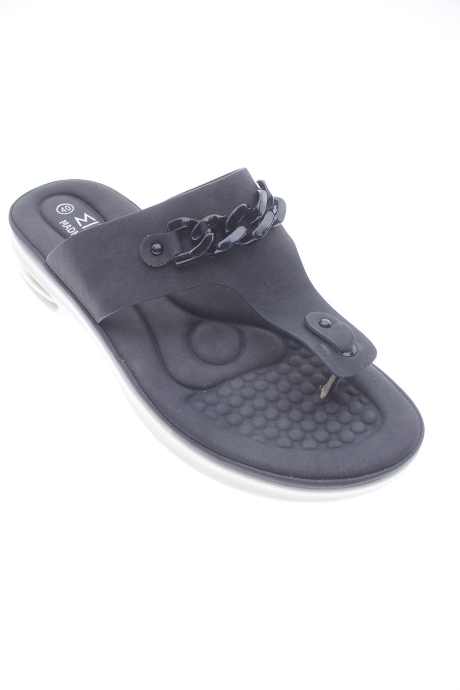 Chanclas de MAD W MAD de la talla 40, de color nero