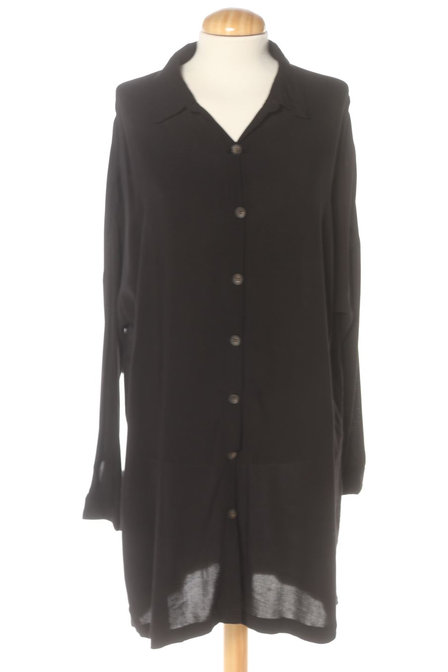Vestido casual de Pull & Bear de la talla M, de color negro