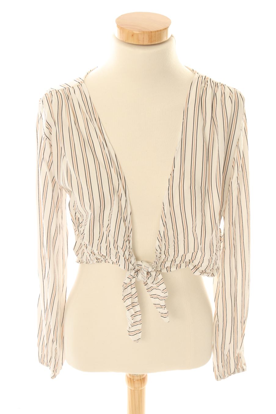 Blouse à manches longues Pull & Bear de la taille S, de couleur rayures