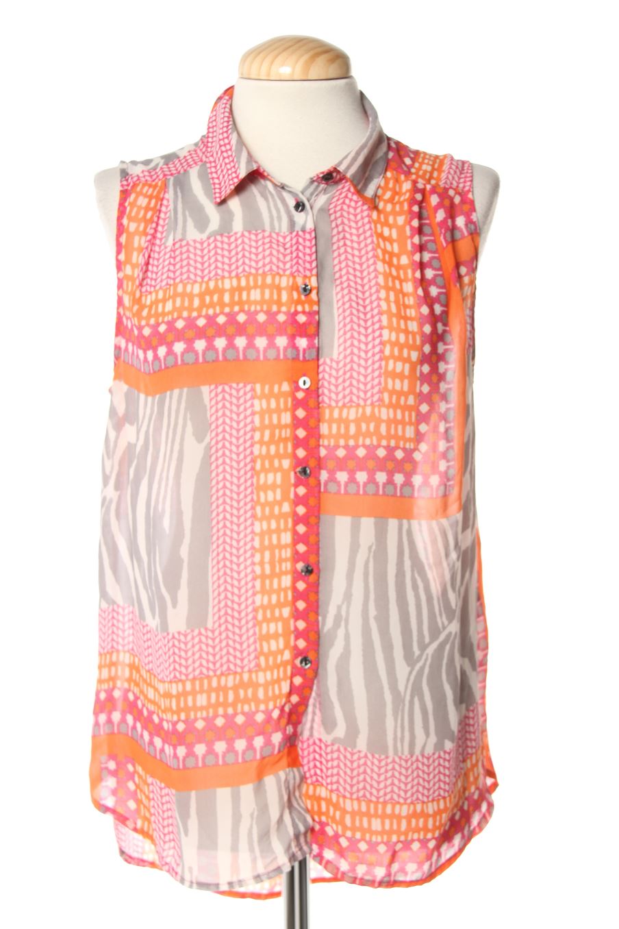 Camisa sin mangas de H&M de la talla 34, de color estampado