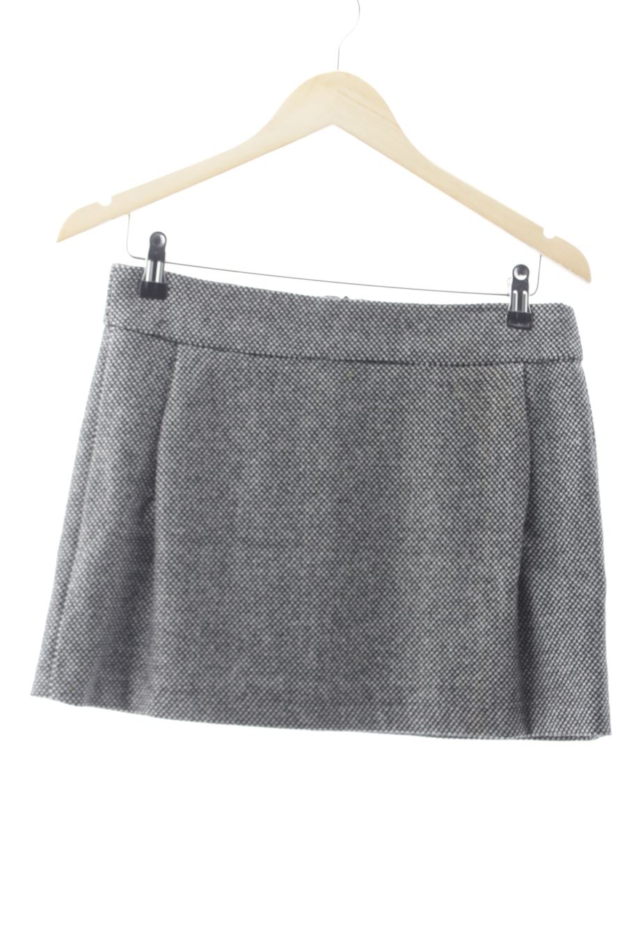 Aufwändiger Rock von Benetton Größe 40, Farbe Grau, für