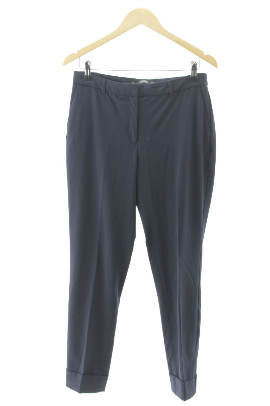 Pantalon Mango de la taille 38, de couleur bleu marine