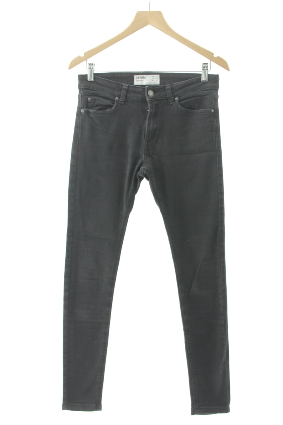Jeans Bershka de la taille 36, de couleur noir de denim