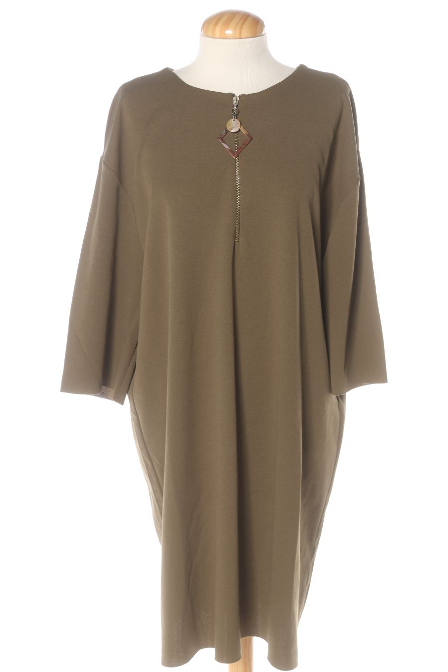 Einfaches Kleid von Zara Größe XL, Farbe Grün, für