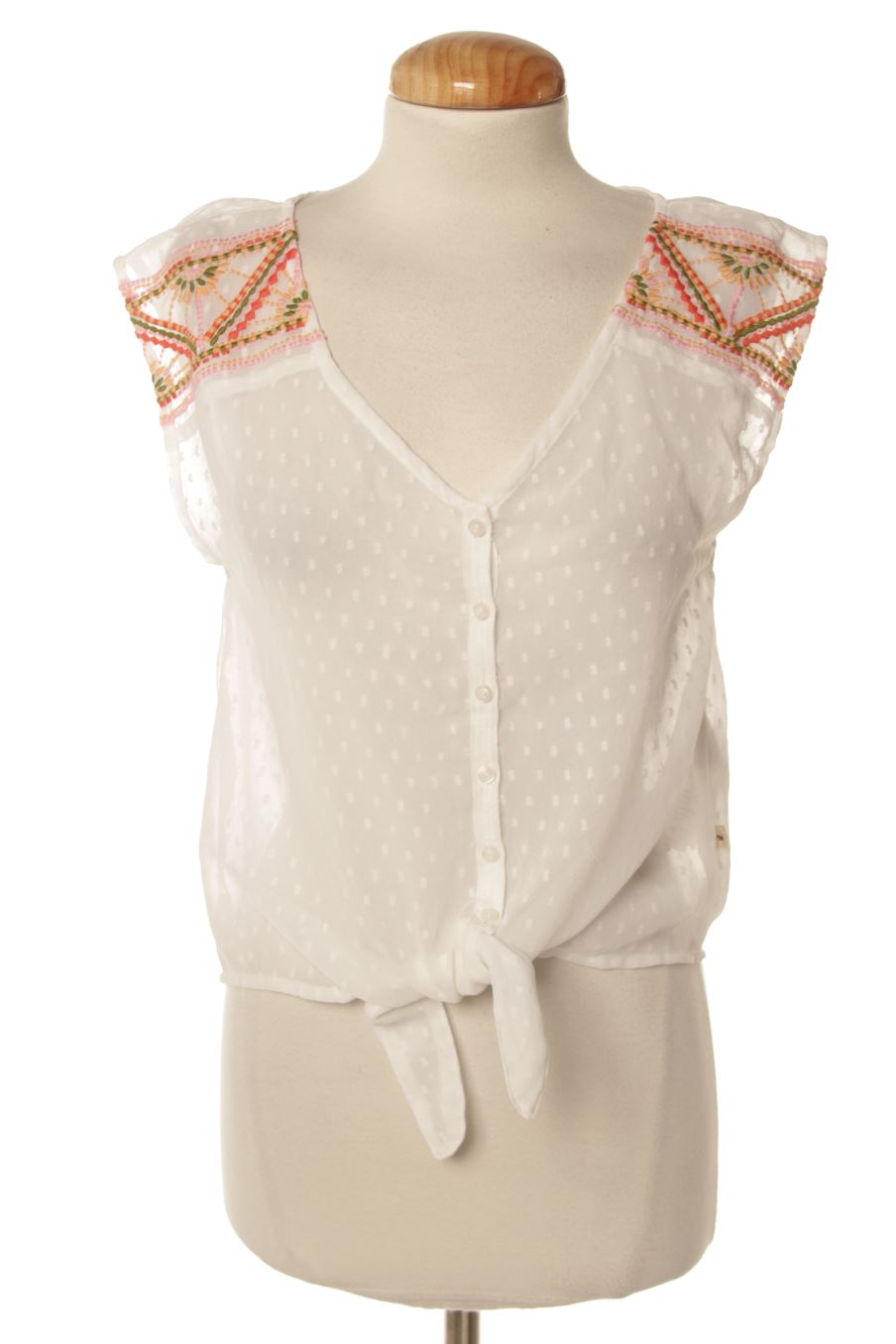 Ärmelloses Hemd von Hollister Größe XS, Farbe Weiss, für