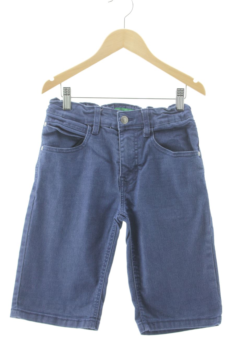 Short en jean Benetton de la taille 10 ans de denim de seconde main
