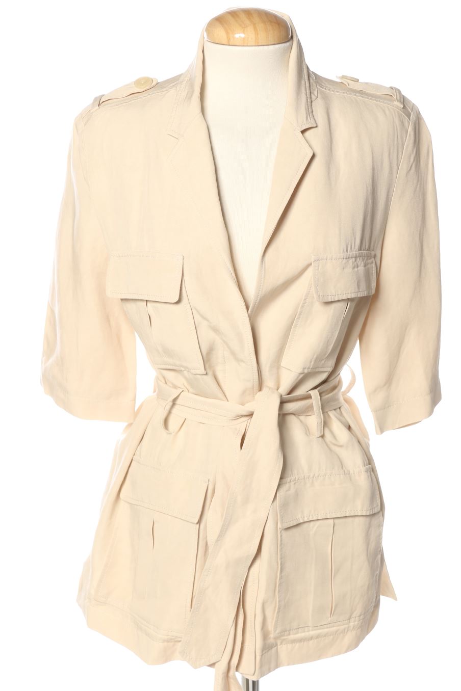 Blazer de Mango de la talla M, de color beige