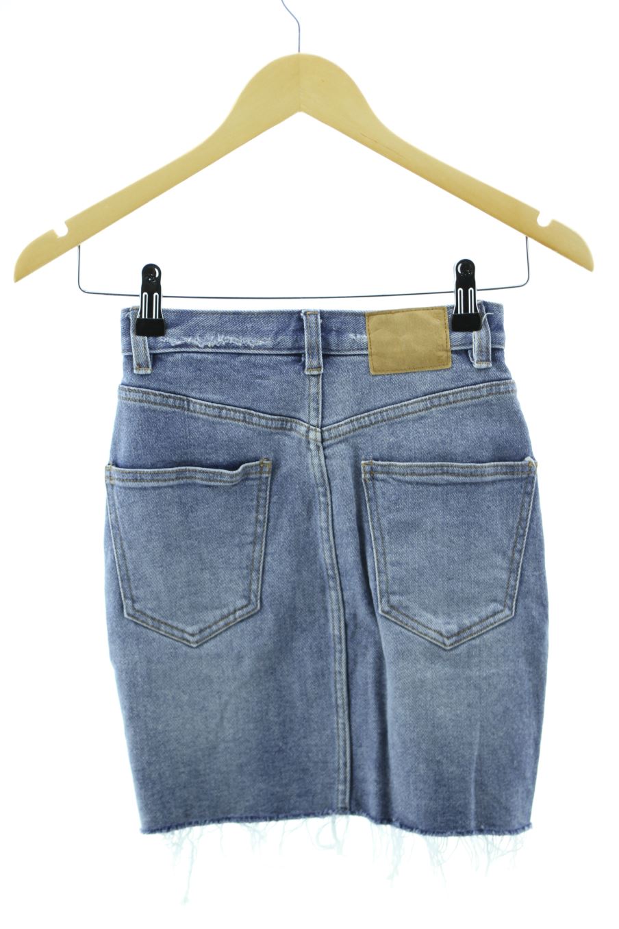 Falda de Pulligan de la talla XS, de color azul de ropa vaquera