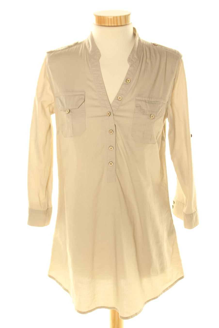 Blouse à manches longues Fórmula Joven de la taille 38, de couleur beige
