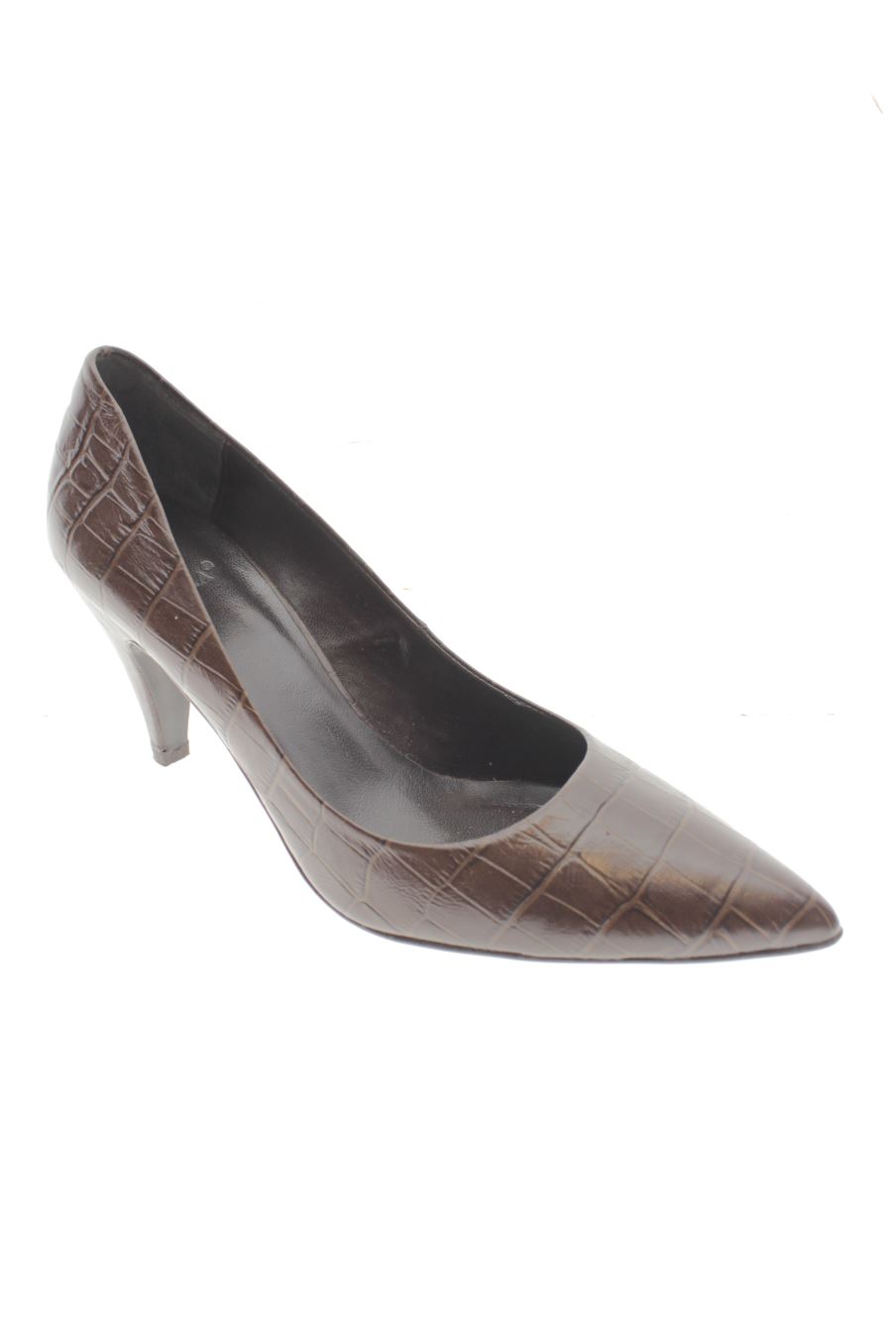Zapatos de tacon de Zara de la talla 37, de color marrón de