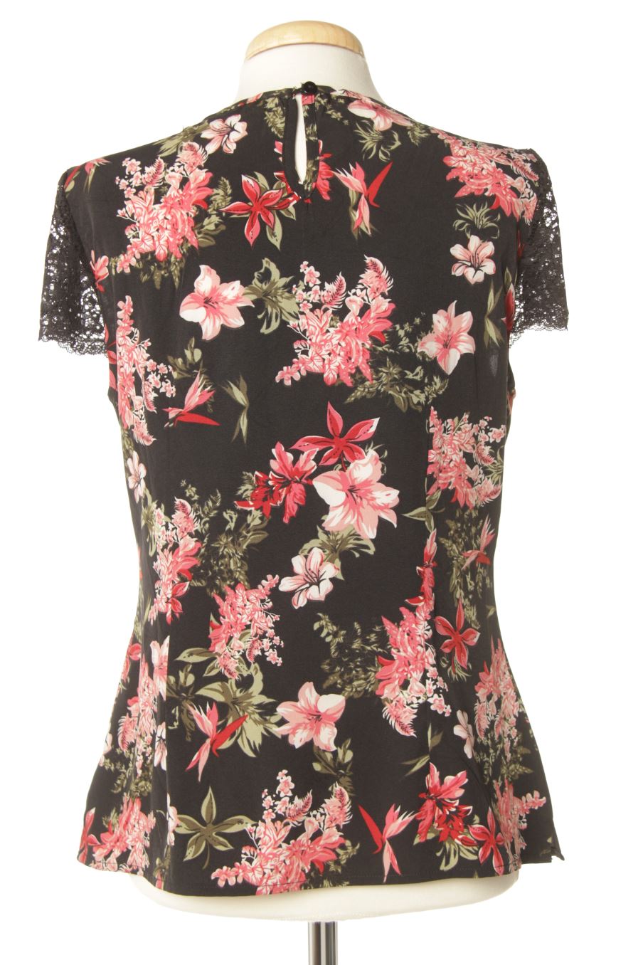 Blusa de manga corta de Koroshi de la talla S, de color flores