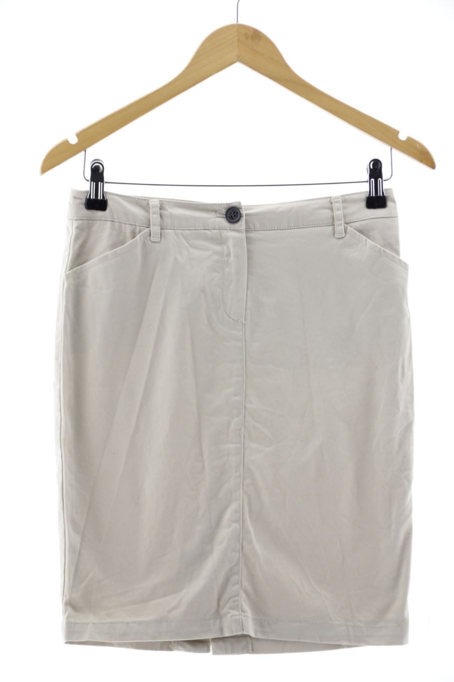 Falda de Mango de la talla 36, de color beige