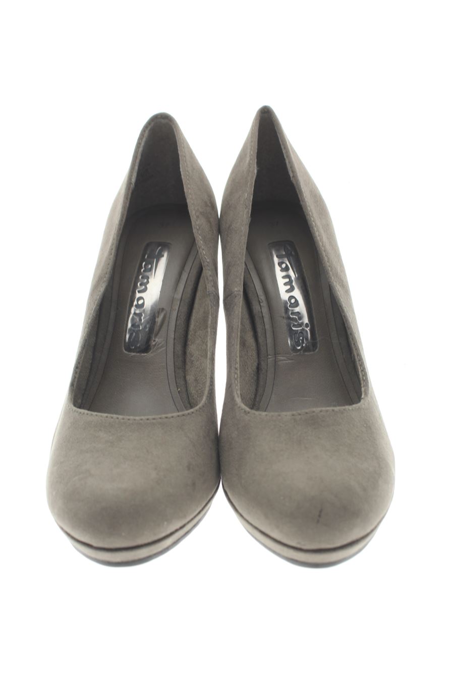 Zapatos de tacon de Tamaris de la talla 37, de color gris de