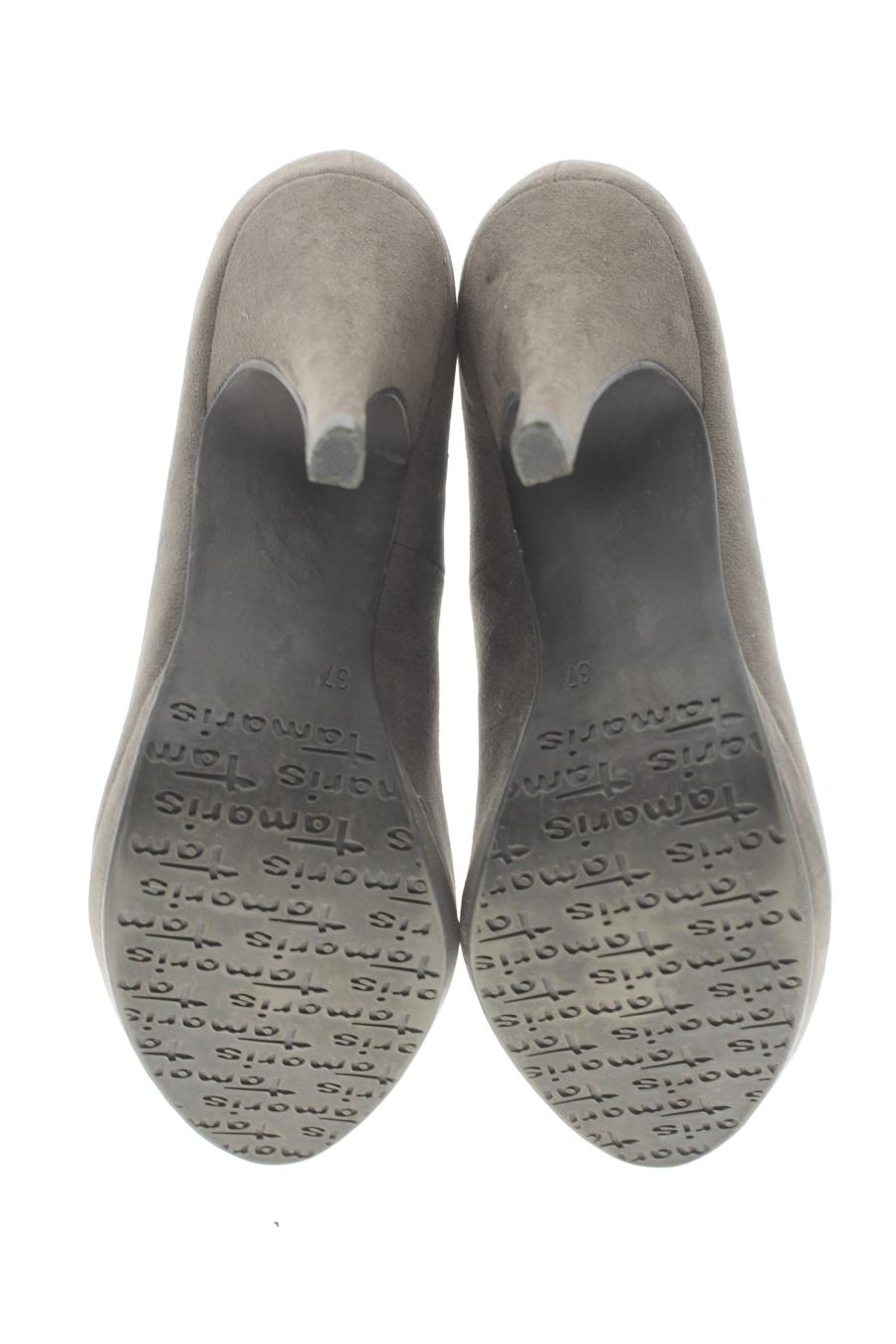 Zapatos de tacon de Tamaris de la talla 37, de color gris de