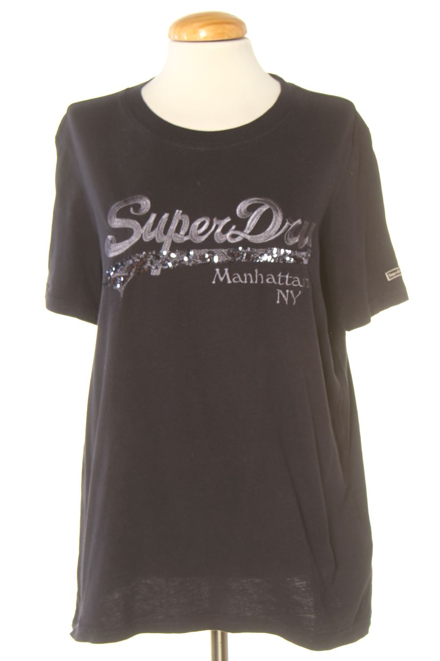 Camiseta de Superdry de la talla 40, de color azul marino