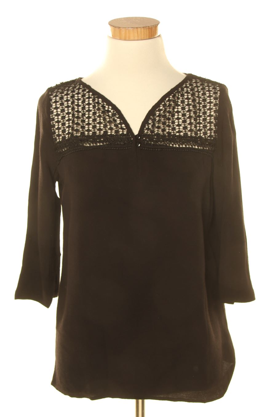 Blusa de manga larga de Promod de la talla S, de color negro