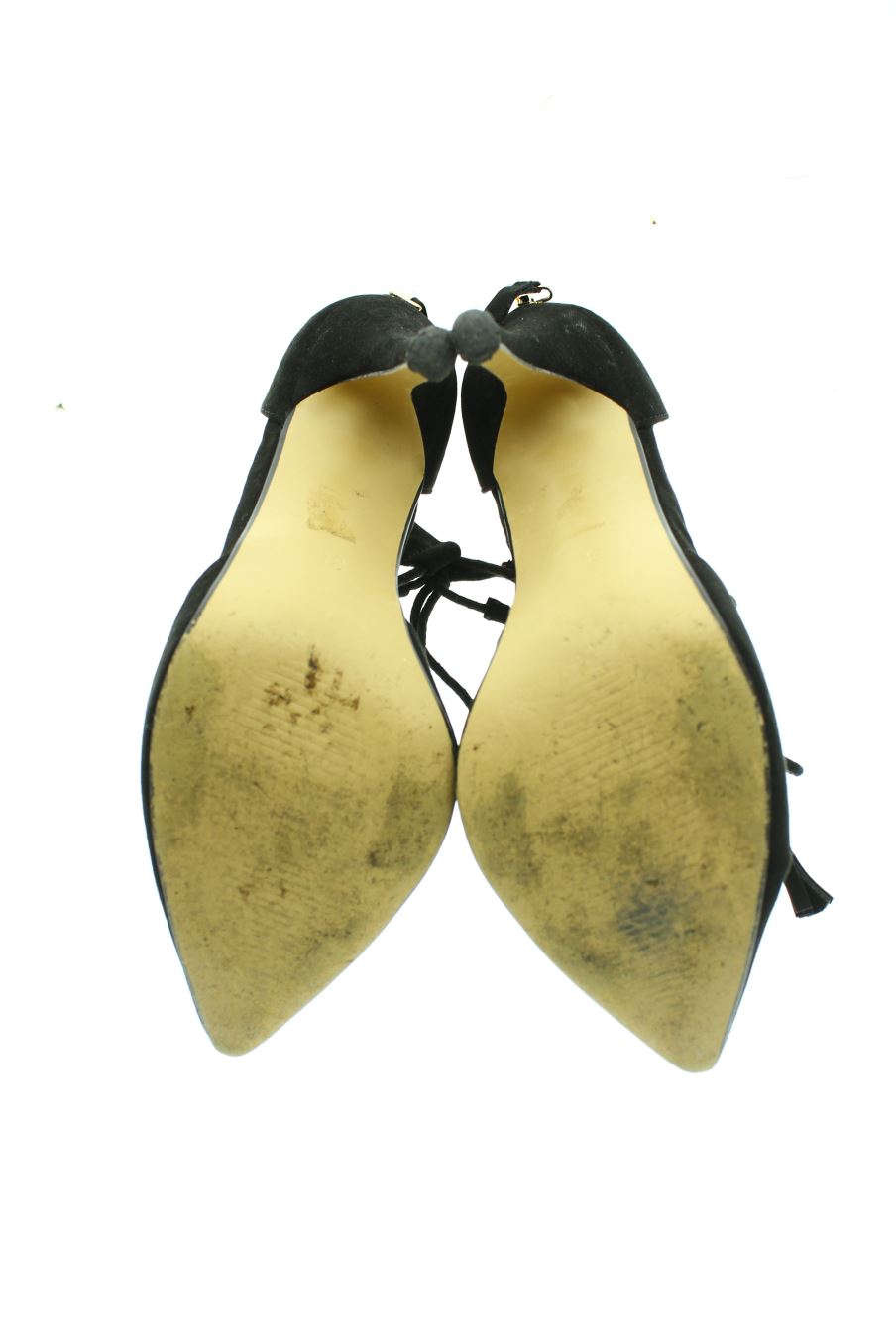 Sandalias tacon de Gémo de la talla 38, de color negro de