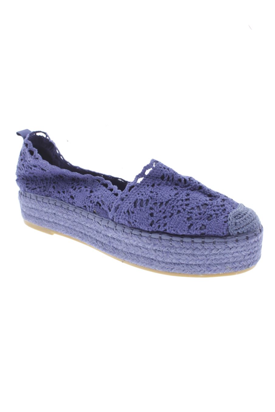 Sandalias tacon de coura  de la talla 39, de color azul de