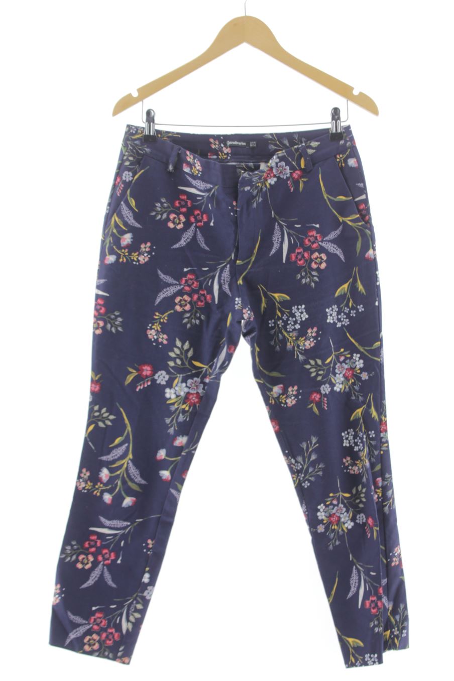 Pantalón de Stradivarius de la talla 38, de color flores