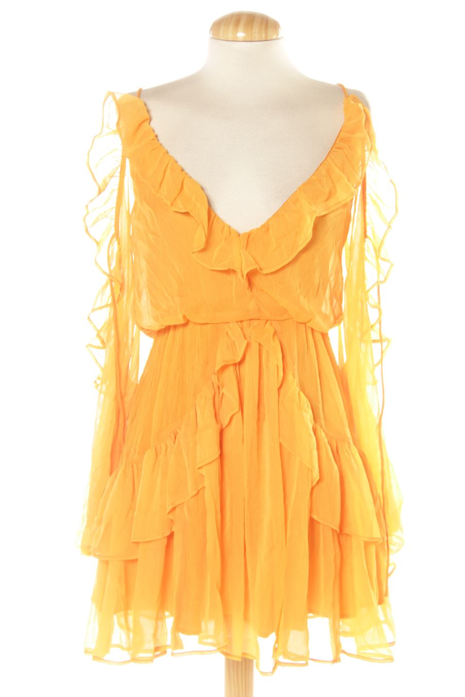Robe casual Desigual de la taille S, de couleur orange
