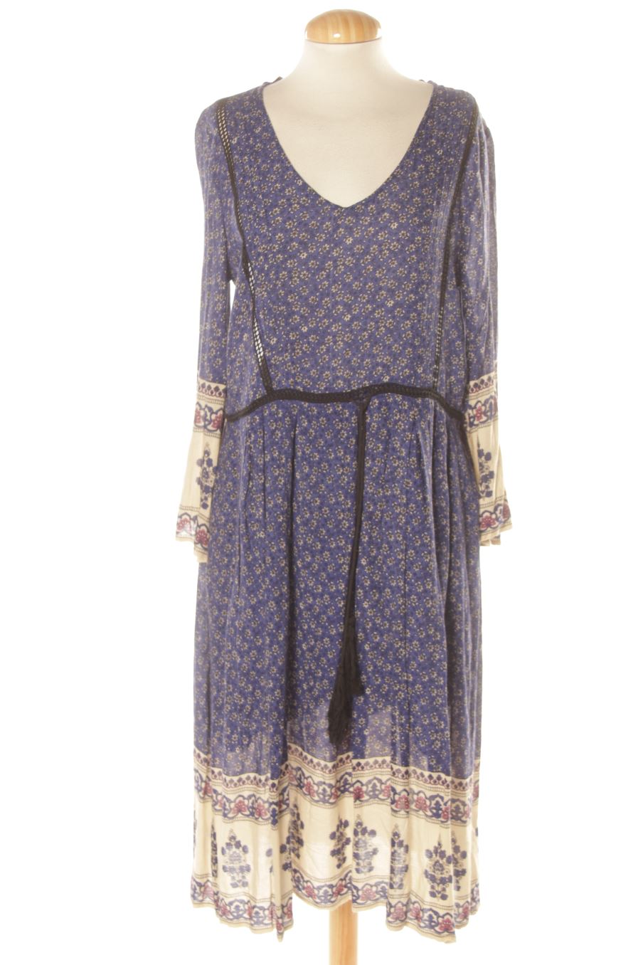 Robe casual Trafaluc de la taille S, de couleur bleu
