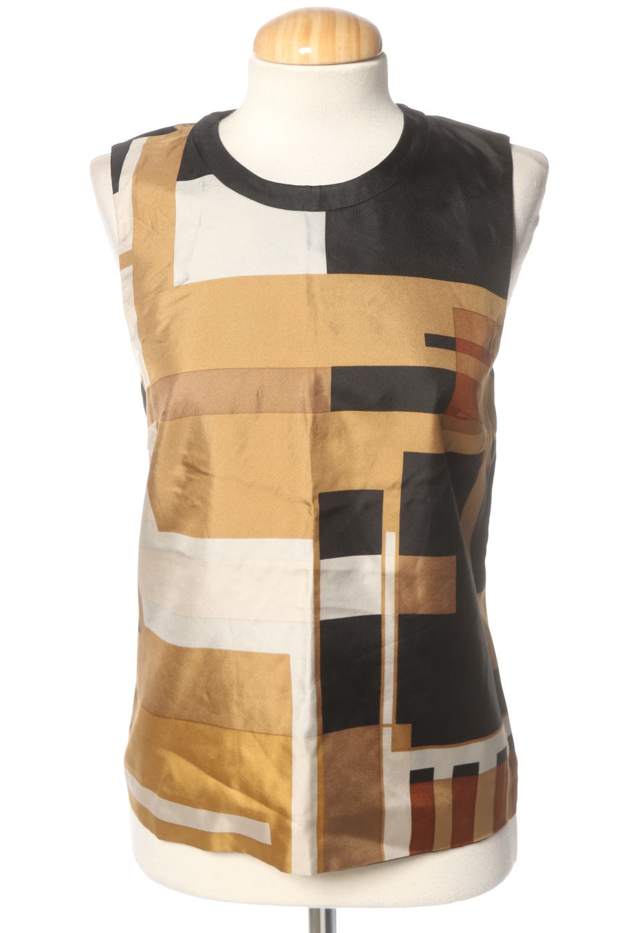 Blusa de manga corta de Barbara Bui de la talla 36, de color estampado de seda