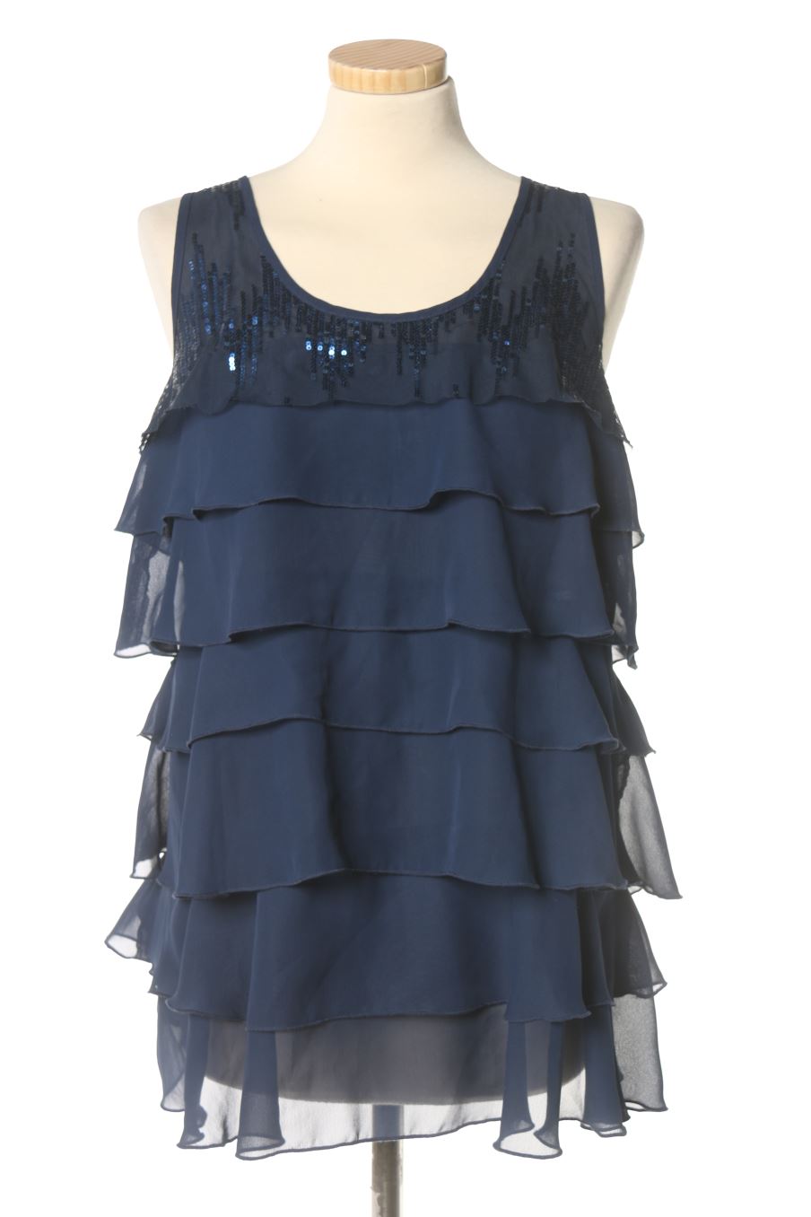 Blouse à manches courtes Promod de la taille 40, de couleur bleu marine