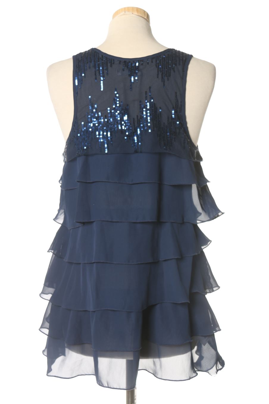Blouse à manches courtes Promod de la taille 40, de couleur bleu marine