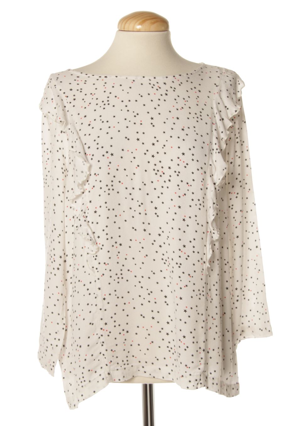 Langärmelige Bluse von Promod Größe S, Farbe Weiss, für