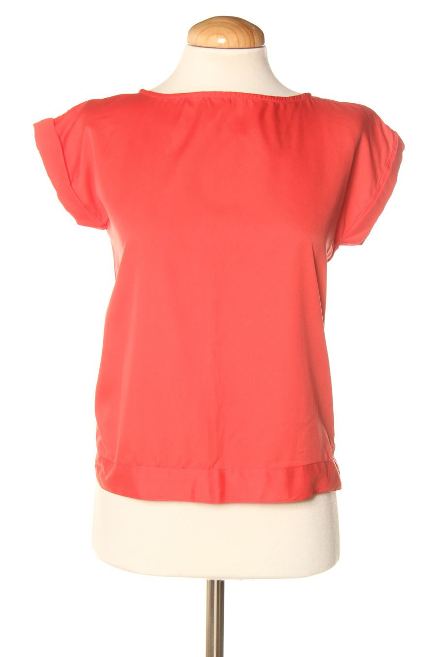 Blusa a maniche corte de Mango de la talla XS, de color rosso
