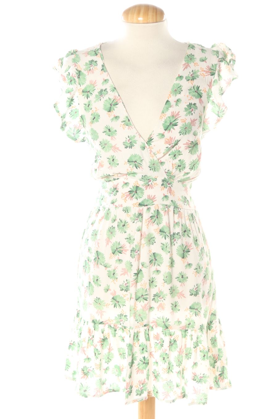 Robe casual Pull & Bear de la taille XS, de couleur fleurs