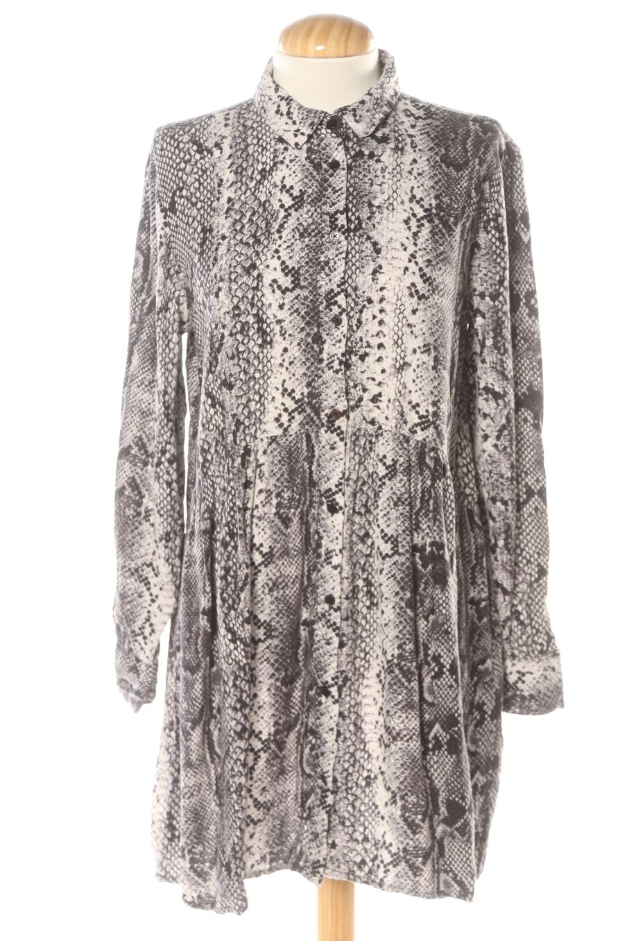 Einfaches Kleid von Stradivarius Größe L, Farbe Animal print, für