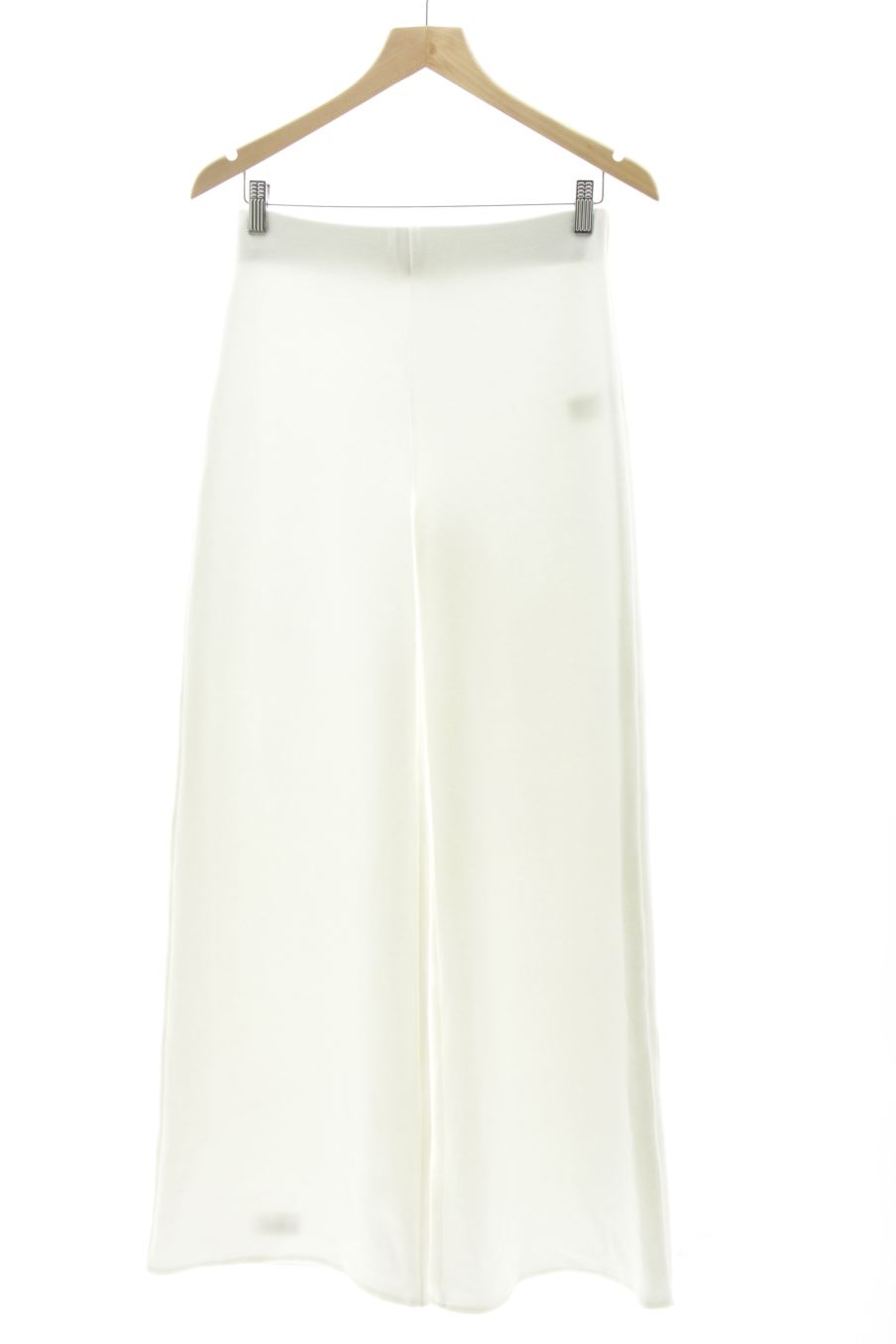 Pantalón Casual de Zara de la talla S, de color blanco