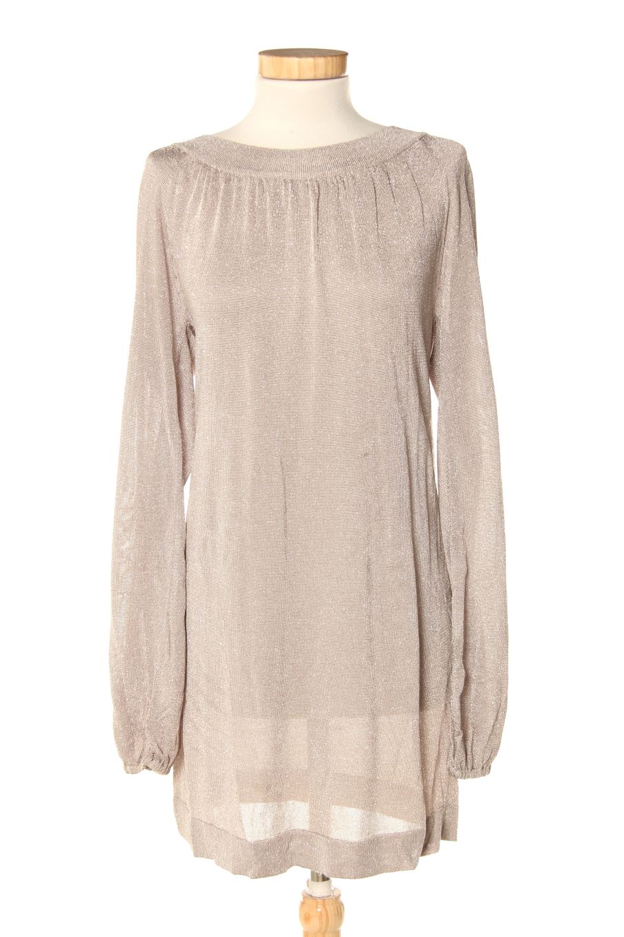 Vestido casual de Zara de la talla M, de color gris
