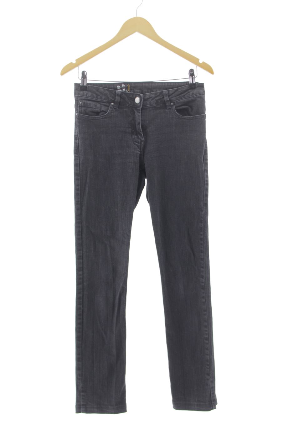 Jeans Monoprix de la taille 36, de couleur noir de denim