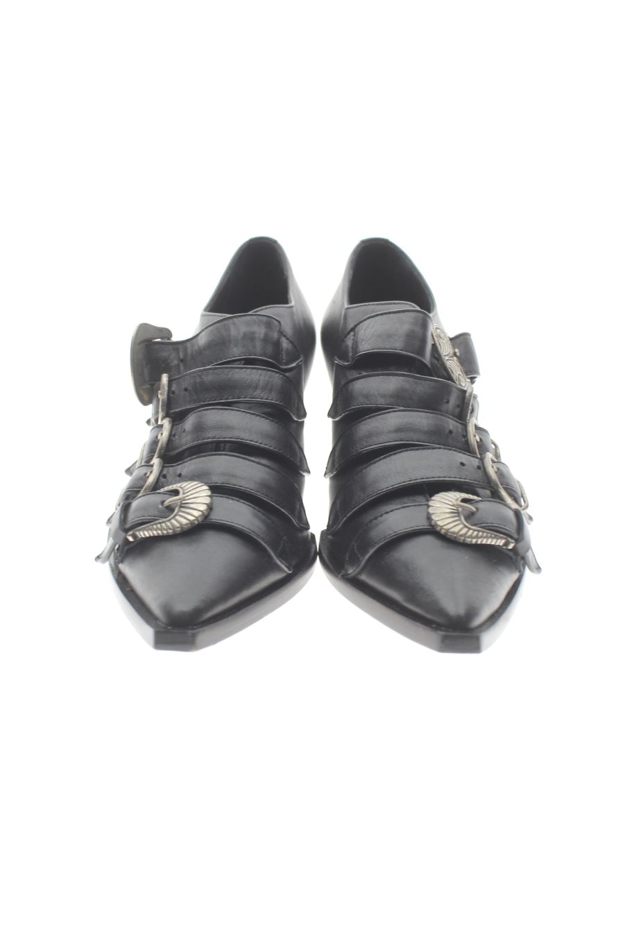 Zapatos de tacon de Ras de la talla 38, de color negro de