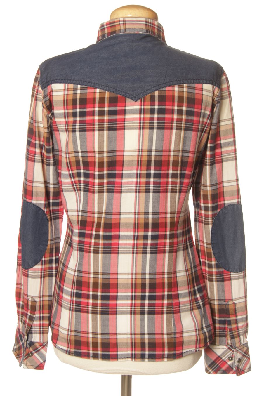 Camicia de salsa de la talla S, de color quadri