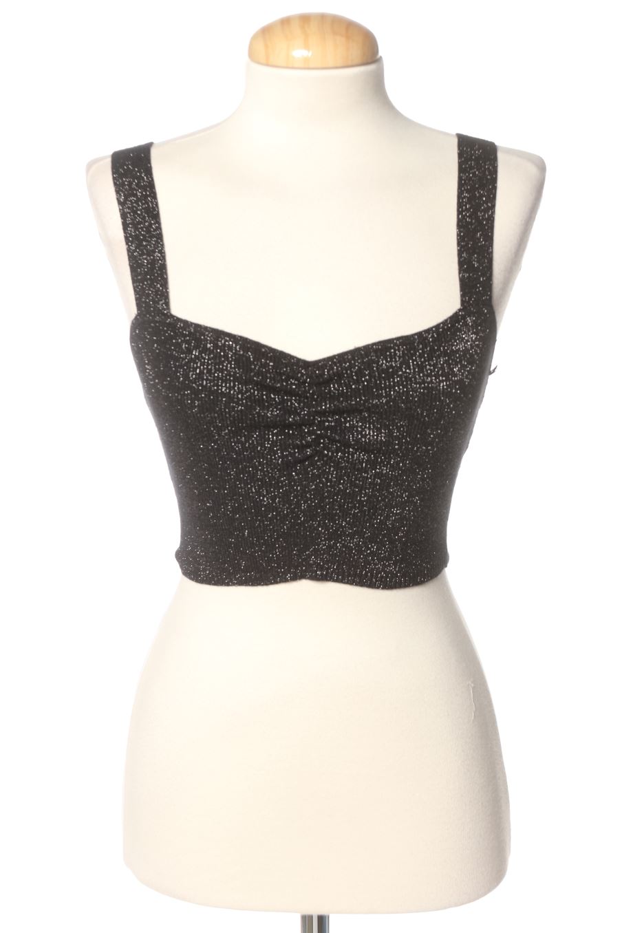 Top de Bershka de la talla S, de color nero