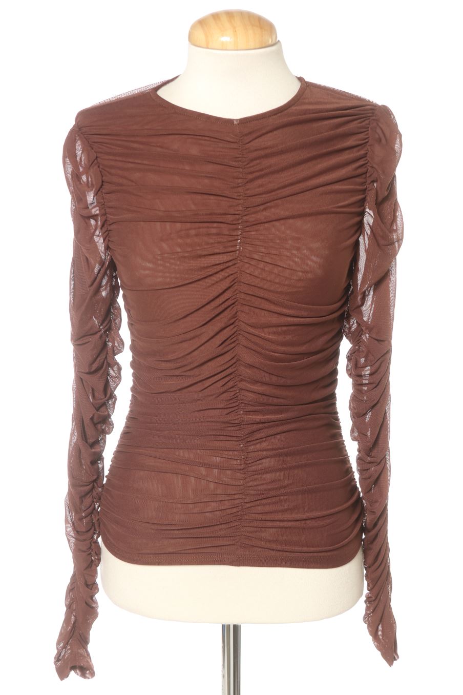 Blusa a maniche lunghe de Wild Pony de la talla S, de color marrone