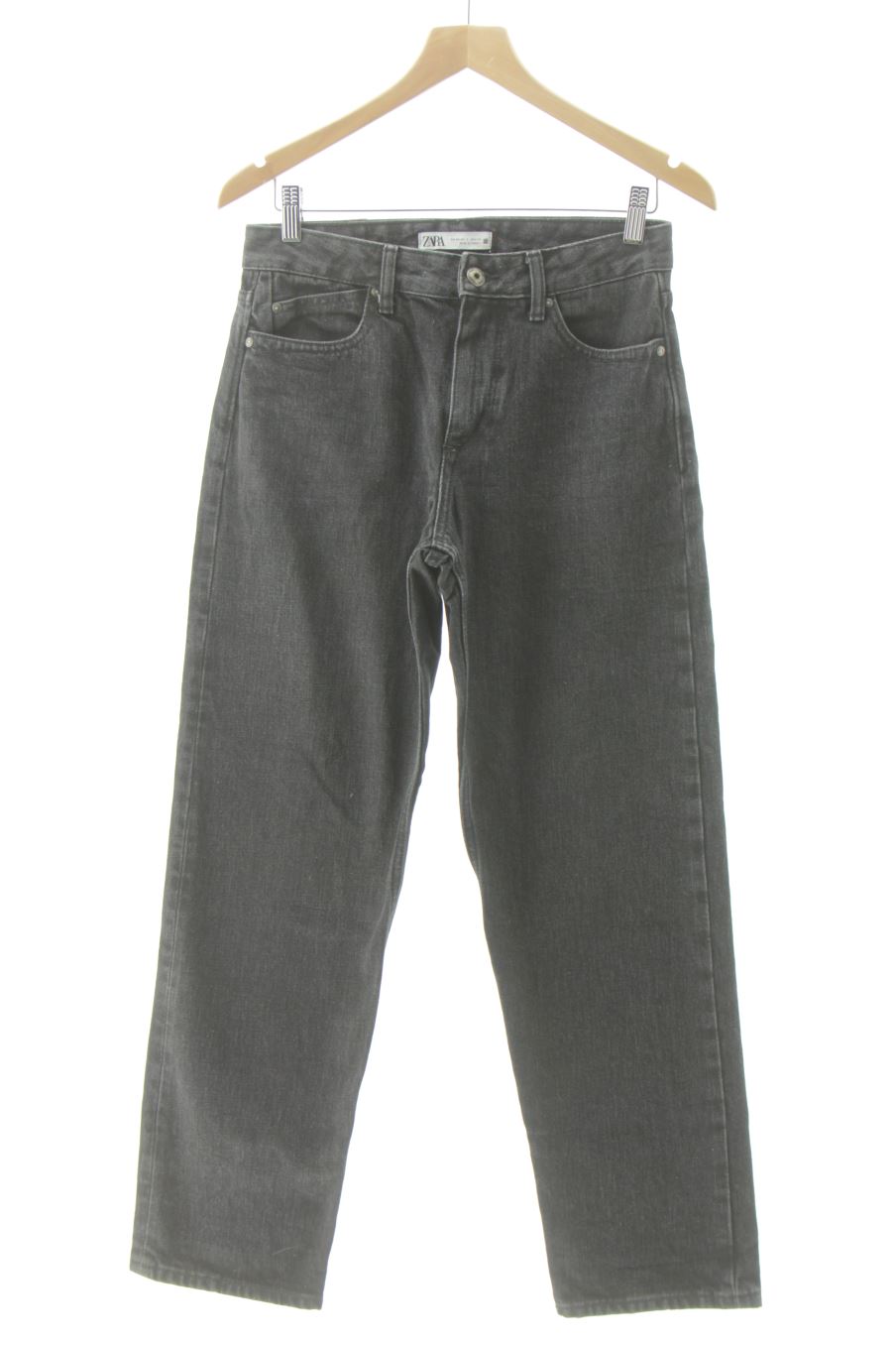 Jeans de Zara de la talla 34, de color nero