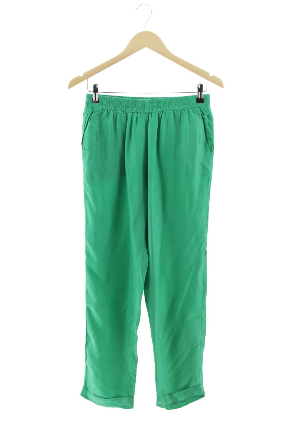 Pantalon Casual charlior de la taille XS, de couleur vert