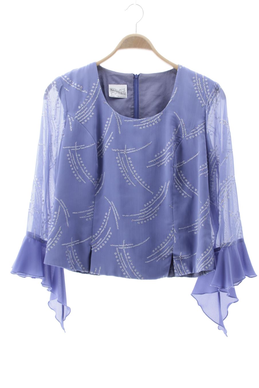 Traje de chaqueta de MARIA VAZQUEZ RUFINO de la talla M, de color azul