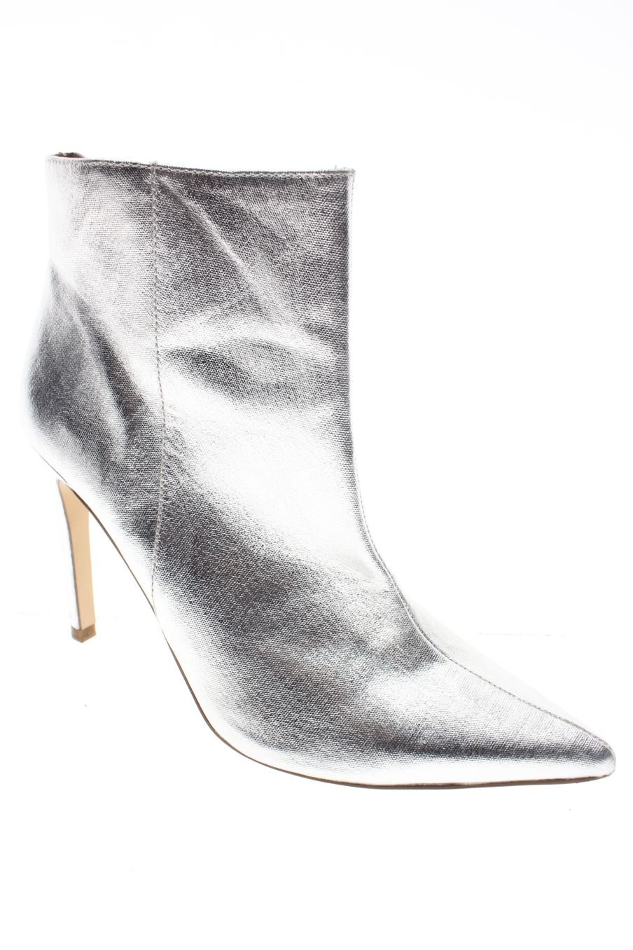 Botines de Zara de la talla 40, de color plateado de
