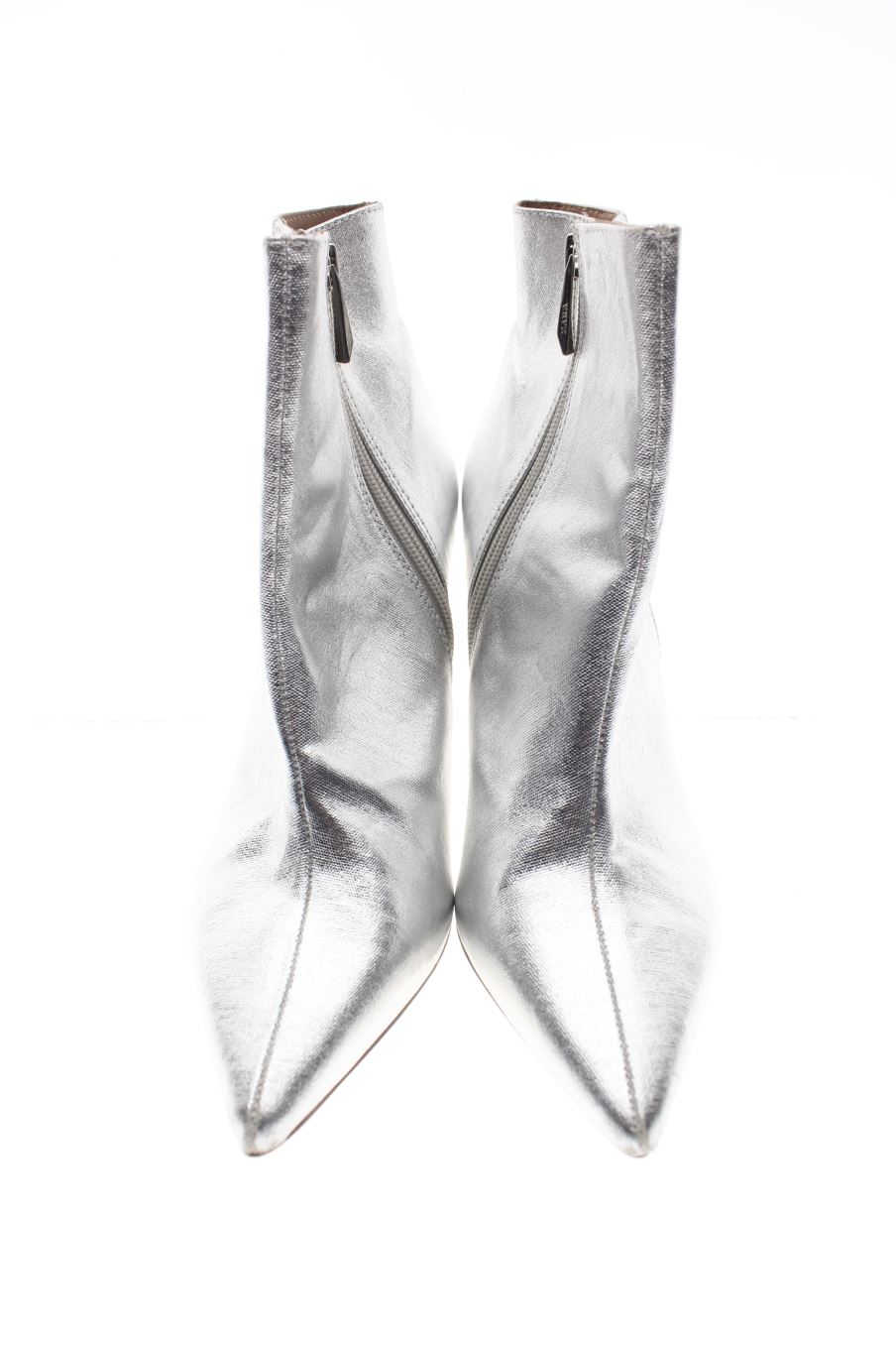 Botines de Zara de la talla 40, de color plateado de
