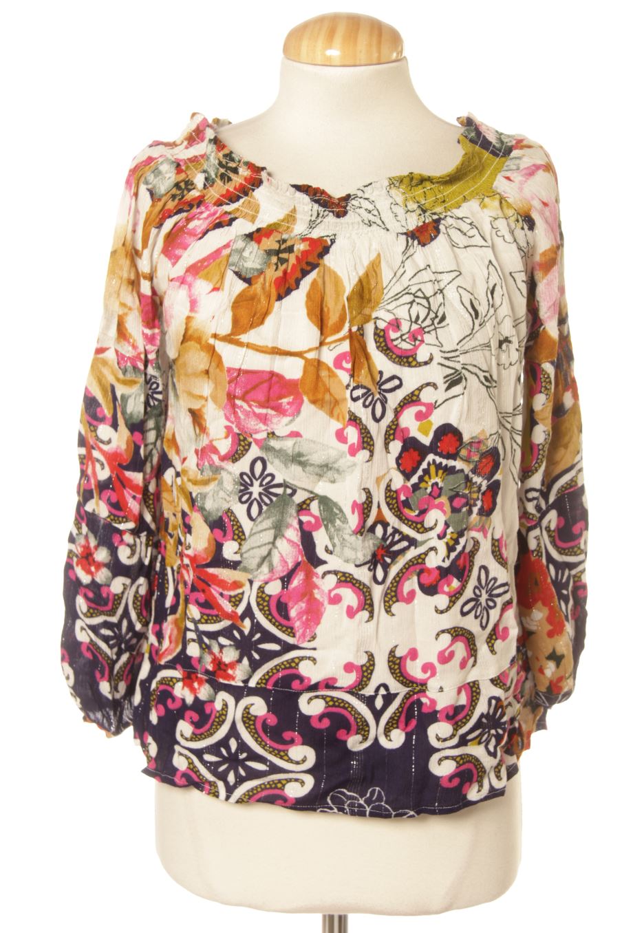 Blouse à manches longues Desigual de la taille S, de couleur imprimés