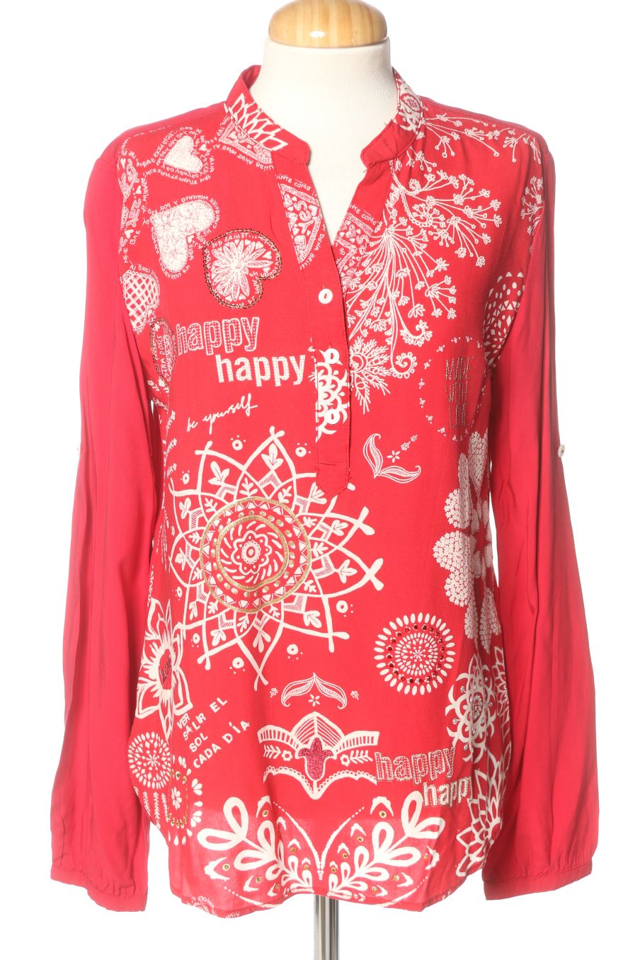 Blouse à manches longues Desigual de la taille M, de couleur imprimés