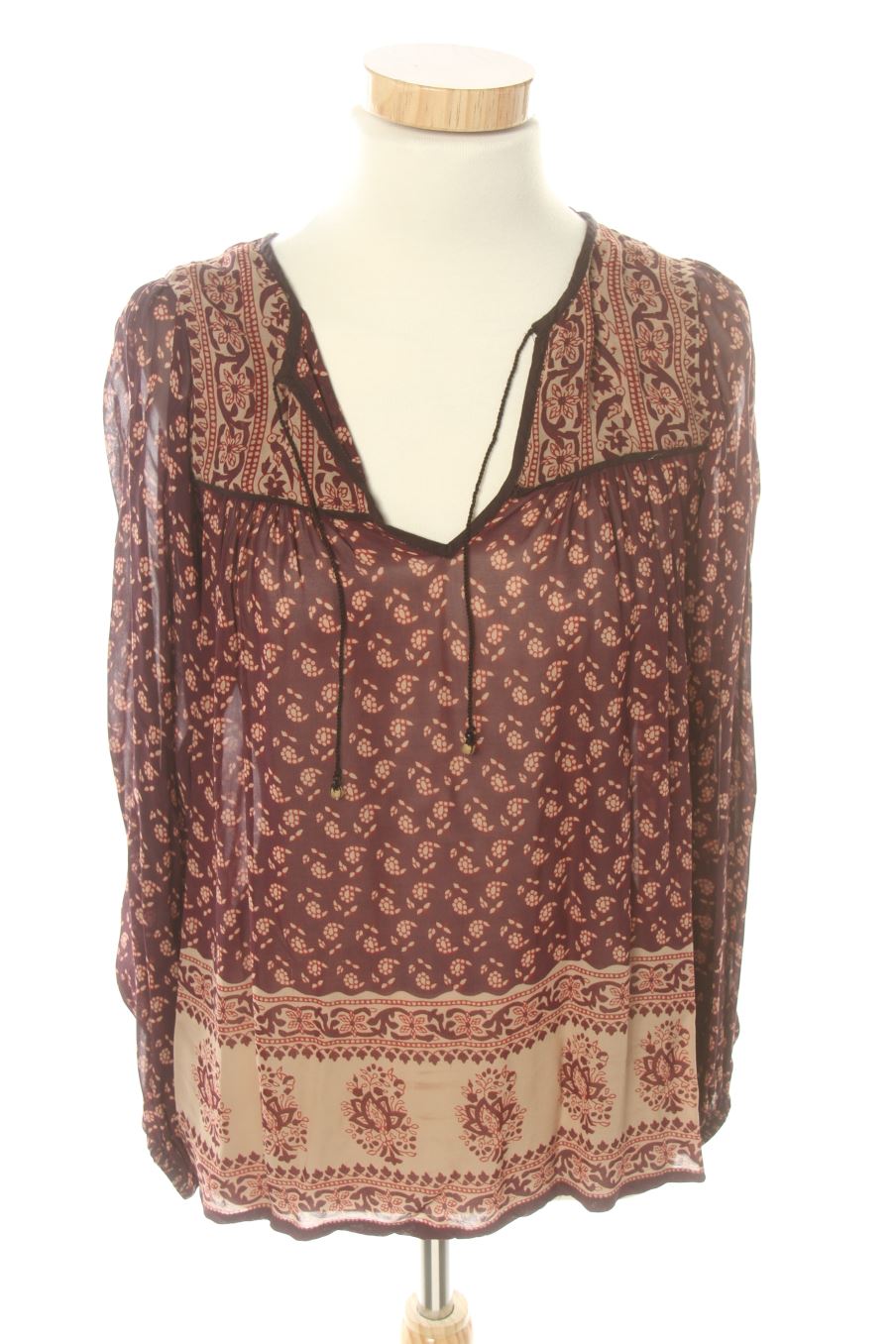 Blusa de manga larga de Zara de la talla XS, de color estampado