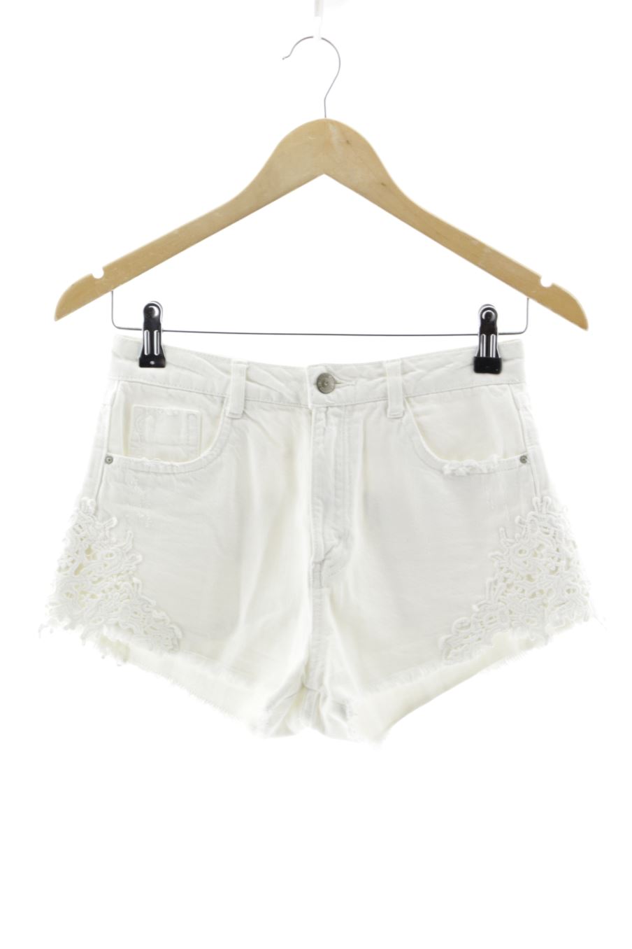 Shorts Trafaluc de la taille 34, de couleur blanc de denim