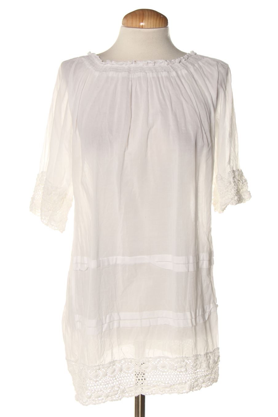 Blouse à manches courtes Calzedonia de la taille S, de couleur blanc