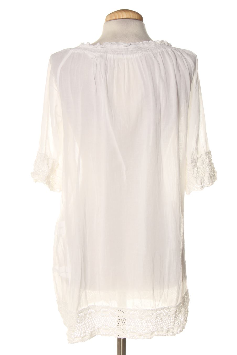 Blouse à manches courtes Calzedonia de la taille S, de couleur blanc